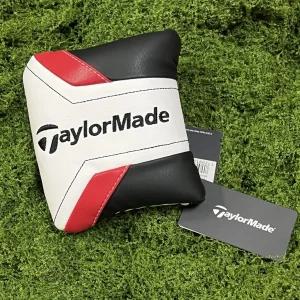 중고 TaylorMade 테일러메이드 화이트레드 말렛형 퍼터커버 헤드커버