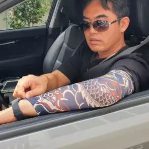 타투팔토시 문신팔토시 타투 문신쿨토시 용모양 타투토시 문신토시 문신