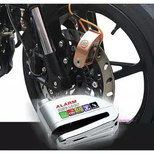 경보자물쇠 오토바이 도난방지 알람 자전거 디스크락 열쇠 킥보드yza550