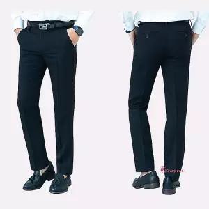 슬랙스 남자 코디 남성 롱 밴딩 스판 바지 숏 YKK지퍼 빅사이즈 슬랙스롱 링클프리pqr115