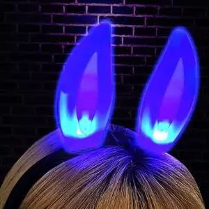 야광 머리띠 크리스마스 엘이디 콘서트 파티 머리띠 축제 반짝이 글로우 아이돌 어린이 고양이 유아 성인