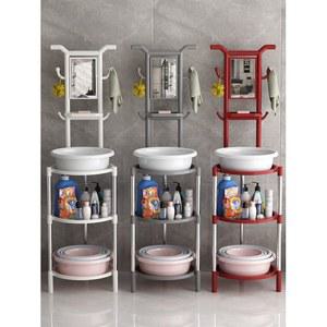 세수대야 거치대 플라스틱 수건대 블랙 캠핑장 업그레이드 특후 2겹원형