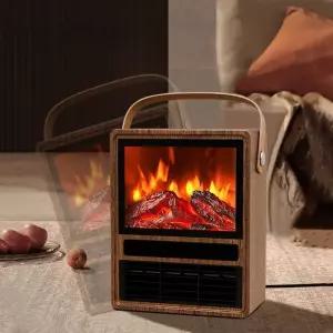 불멍 온풍기 캠핑 불멍히터 장작 사무실 미니 소형