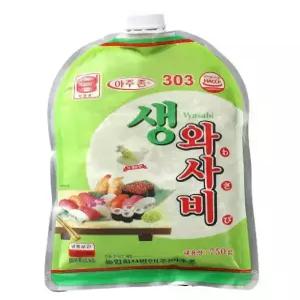 아주존 303 생와사비 1박스 750g x 12개 업소용 와사비 대용량
