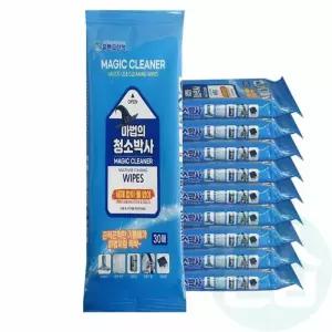 위아리턴 청소용 와이퍼(30매) 10개 전기렌지청소 가스렌지닦기 청소물티슈 오염물제거티슈