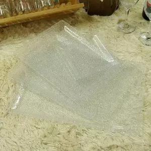 크리스탈 실버쟁반 소 펄아크릴 빈티지 서빙 트레이 쟁반 트레이 사각쟁반