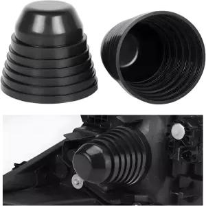 FSTURIOS 2 PCS 자동차 헤드라이트 먼지 커버 100mm 4인치 하우징 캡 차량 전방 조명 방진 유연 고무 밀폐