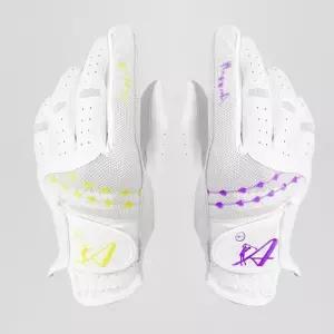 애니골프 스판메쉬 반양피 여성용 양손 골프장갑 H
