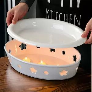 푸드워머 촛불 도자기 뷔페 양초 레스토랑