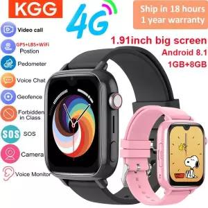 4G 스마트 워치 키즈 GPS WIFI 영상 통화 SOS 앱 다운로드  Smartwatch 카메라 모니터 트래커 위치 전화 시