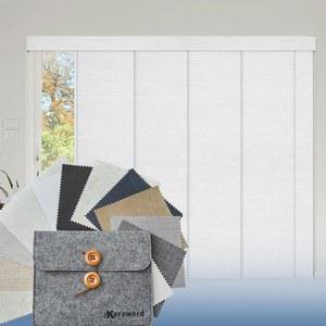 KERXWERD 슬라이딩 블라인드 파티오 유리 도어 대형 패널 디바이더 트랙 사이즈 창문