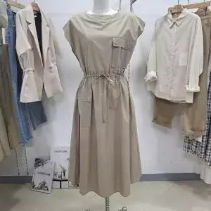 [셀러허브 1]오버톤 DP01 스트링 빅포켓 바스락 원피스 OBOE567 (8654291)