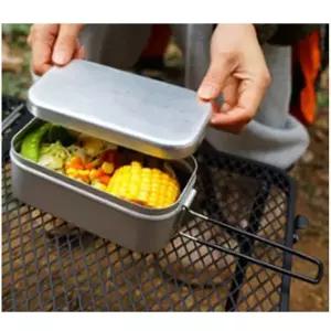 라떼 접이식 손잡이 도시락 캠핑냄비 코펠 라면냄비