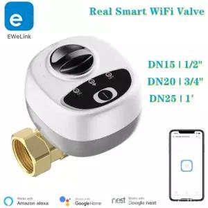 EWelink APP 와이파이 스마트 밸브, 물 가스 차단 자동 볼 밸브, 무선 제어 알렉사 호환, DN15 DN20 DN25
