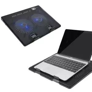 [골드스마일]저소음 노트북 듀얼팬 쿨러 대형 17형 Led 쿨링패드