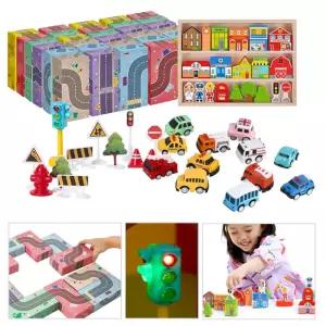 3살 4살선물 미니카 자동차놀이 도로 종이벽돌 장난감 추천 집콕놀이 아이방꾸미기