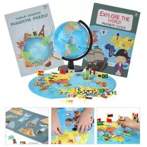 4살 5살선물 지구본 세계지도 국기 깃발꽂기 장난감 집콕놀이 4살선물
