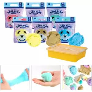 아기 소근육발달 모래놀이 슬라임 컬러모래 장난감 실내모래놀이