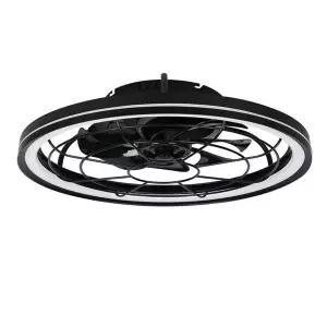 대형 거실 천장형 LED 실링팬 풍속 조명 조절 천장선풍기 6단계