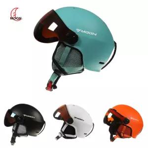 moon 스노우보드 경량 일체형 고글 스키헬멧
