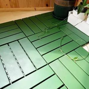 조립마루 바닥발판마루 조립식 데크타일 베란다타일 일자형18개