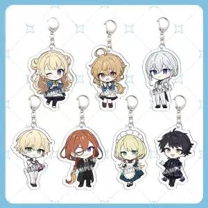 사일런트 위치 침묵의 마녀의 비밀 캐릭터 프린팅 아크릴 키 체인 홀더 열쇠고리