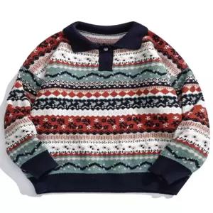 노르딕스웨터 남자노르딕니트 겨울커플티 커플티 스웨터