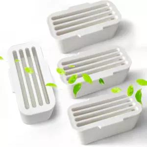 펫세이프 스쿱 프리 스마트스핀 셀프 클리닝 고양이 쓰레기통용 퓨리파이로직스 4PCS 탈취제 HHOLOVE 자동