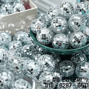 10pc 미니 디스코 볼 무대 조명 반사 회전 밝은 실버 유리 공 크리스마스 생일 웨딩 파티 케이크 장식