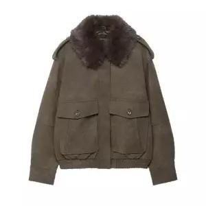 무천도사 여성 여성용 가을 재킷 탈부착 무스탕칼라 테일러드 KKE3