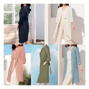 리베레츠 코튼100롱셔츠자켓2종세트 3126533