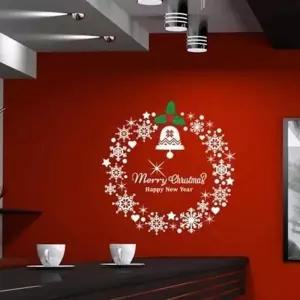 크리스마스스티커 XK42XW15 크리스마스유리장식 창문눈송이스티커