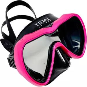 스쿠버 다이빙 스노클링 프리 및 수영을 위한 조석 마스크 어드밴스드 안개 방지 마스크. 광각 강화 유리