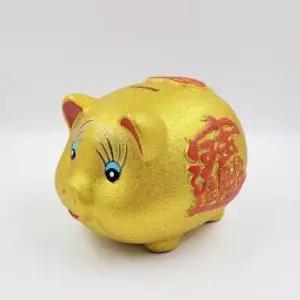 [문구] 중형 황금 복돼지 저금통 개업선물 집들이선물 행운