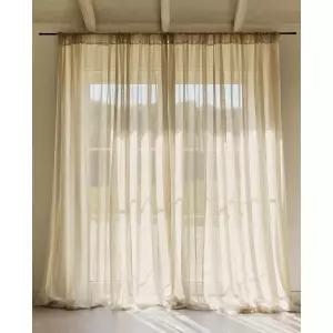 자라홈 브랜드관 낮은 불투명도 더블 와이드 얇은 커튼 41306032052 424385