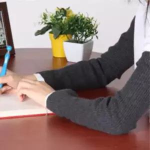 방한팔토시 2색 골지 손가락 구멍 손등 덮는 팔 토시 겨울 1개