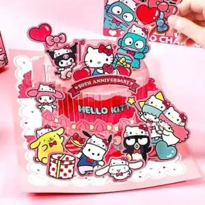 캐릭터스티커 산리오 DIY 입체 케익 만들기-8EA