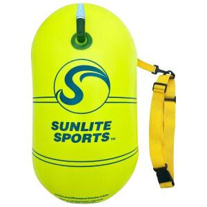 선라이트 스포츠 수영 부표 프리미엄 품질, 선수, 트라이애슬레테, 카약, 스노클러, 투척식 부양 장치, 오픈 워터 수영을 위한 가시성 높은 방수 안전 해양 부유물 훈련