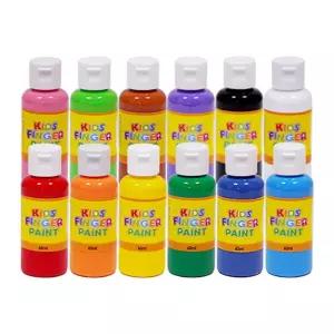 미술놀이 핑거페인트 60ml x 12색 세트 [AZP2241]