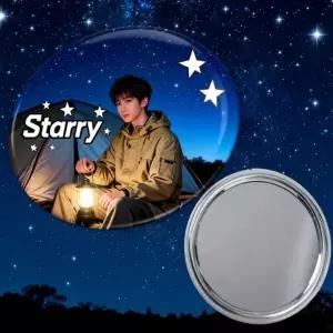 실용형 거울 핀버튼 원형 메탈 DIY 제작 58MM 100개