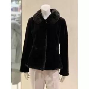 [셀러허브 1]벨리시앙 세이브존01 벨벳 배색 A라인 밍크 코트 SP1270 (11896977)