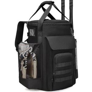 RYNQAVOA 야구 버킷백, 소프트볼 코치백, 6갤런 버킷, 여러 개의 포켓이 있는 코칭 액세서리