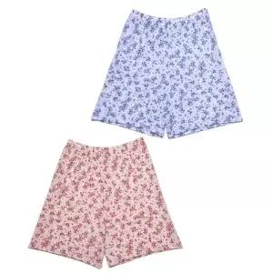 [마이모노샵][마이모노샵] 헐렁한 시원한 여성 여름잠옷 꽃무늬 인견 5부 반바지 (17254575)