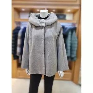 [셀러허브 1]앤디스클라인 세이브존03 밍크 반후드 코트 SNSZ A2NDG866A-1 (12029383)