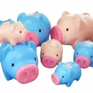 [문구] 저금통 돼지 모양 용돈 저축통 핑크 동전 모으기