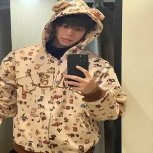 남성용 빈티지 풀오버 집업 후드 스트리트 가디건 카디건 댄디 커플 상의 SPO마켓1