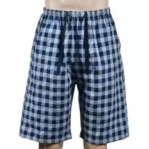 [마이모노샵][마이모노샵] 남성 밴딩 체크무늬 실내복 홈웨어 하의 파자마 7부 반바지 (17255679)