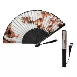 레이스부채 전통 대나무 가볍고 견고한 접이식 태슬 부채 10종