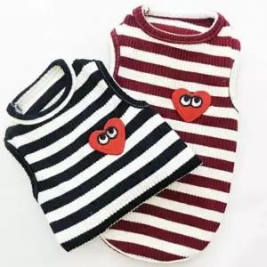 [반려] 강아지 하트 나시티 1P 반려견 여름 실내복 외출복