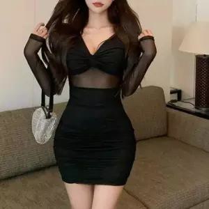 섹시원피스 홀복 섹시 파티룩 44 55 원피스 빅 88 77 클럽룩 리본